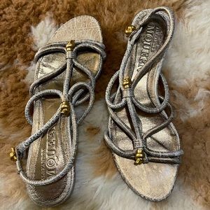 Gold Strappy Alexander McQueen Sandals